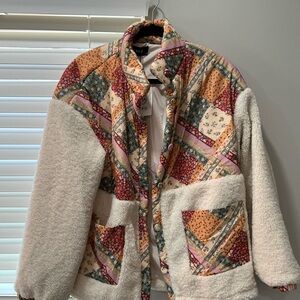 CIDER Patchwork Fleece Jacket